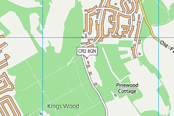 CR2 8QN map - OS VectorMap District (Ordnance Survey)