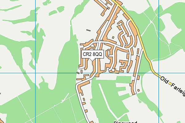 CR2 8QQ map - OS VectorMap District (Ordnance Survey)