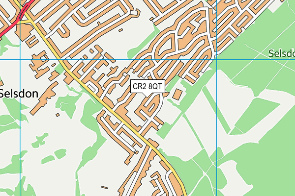 CR2 8QT map - OS VectorMap District (Ordnance Survey)