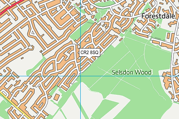 CR2 8SQ map - OS VectorMap District (Ordnance Survey)