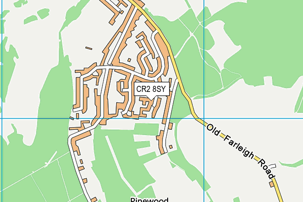 CR2 8SY map - OS VectorMap District (Ordnance Survey)