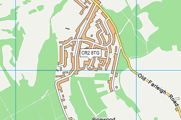 CR2 8TG map - OS VectorMap District (Ordnance Survey)