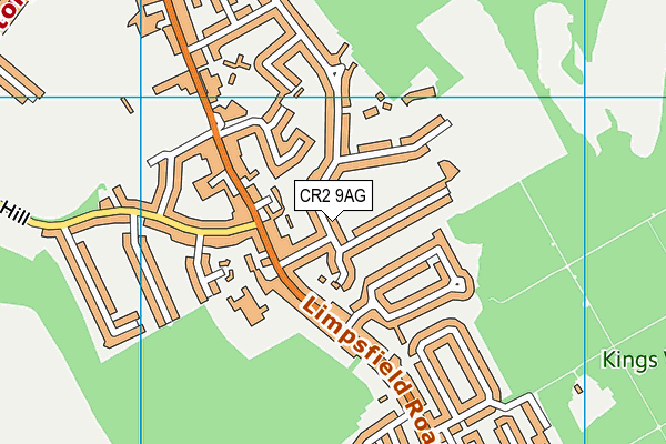 CR2 9AG map - OS VectorMap District (Ordnance Survey)