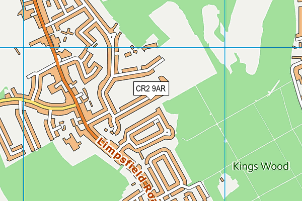 CR2 9AR map - OS VectorMap District (Ordnance Survey)