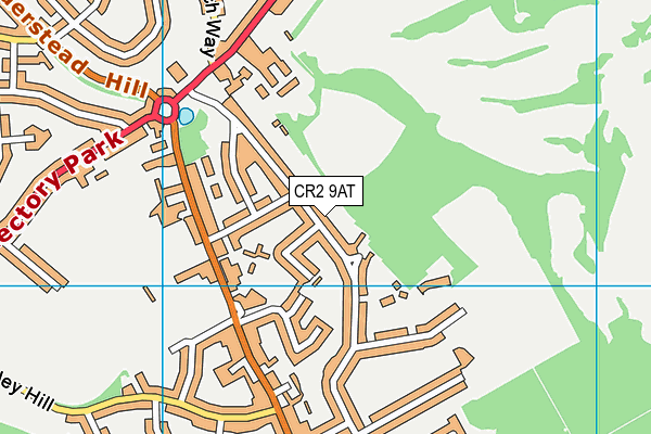 CR2 9AT map - OS VectorMap District (Ordnance Survey)