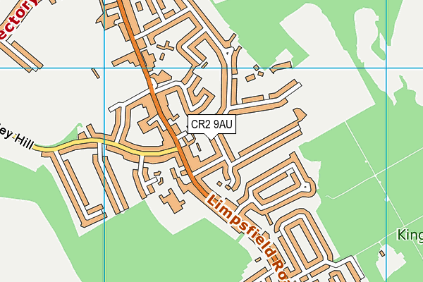 CR2 9AU map - OS VectorMap District (Ordnance Survey)