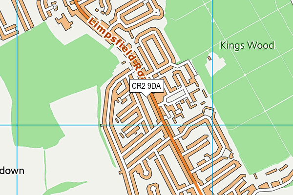 CR2 9DA map - OS VectorMap District (Ordnance Survey)