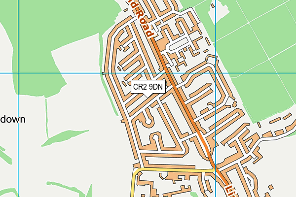 CR2 9DN map - OS VectorMap District (Ordnance Survey)