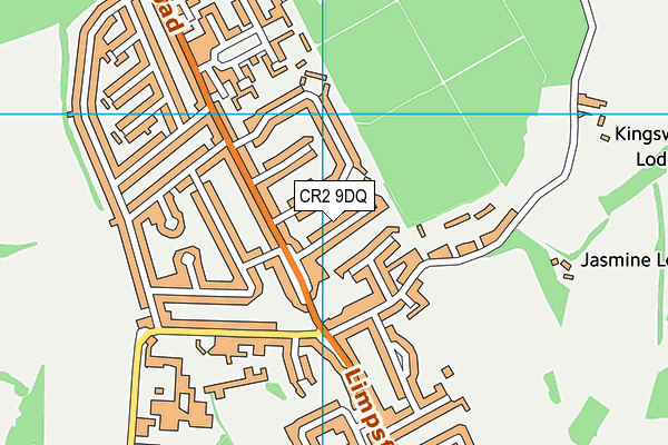 CR2 9DQ map - OS VectorMap District (Ordnance Survey)