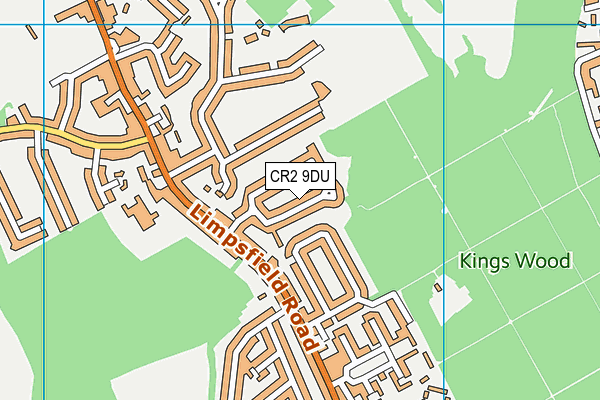 CR2 9DU map - OS VectorMap District (Ordnance Survey)