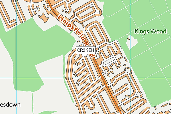 CR2 9EH map - OS VectorMap District (Ordnance Survey)