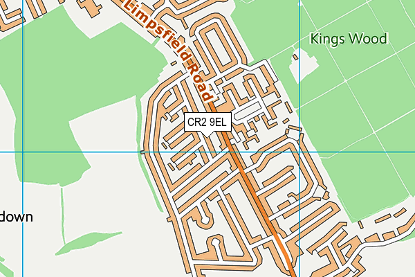 CR2 9EL map - OS VectorMap District (Ordnance Survey)