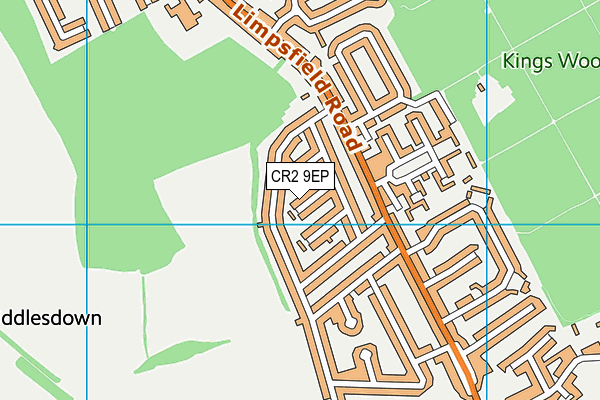 CR2 9EP map - OS VectorMap District (Ordnance Survey)