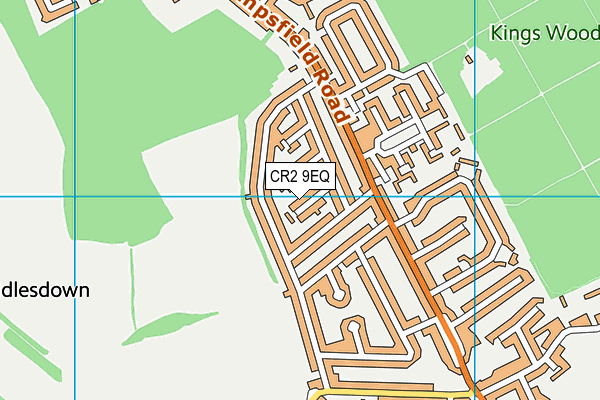 CR2 9EQ map - OS VectorMap District (Ordnance Survey)