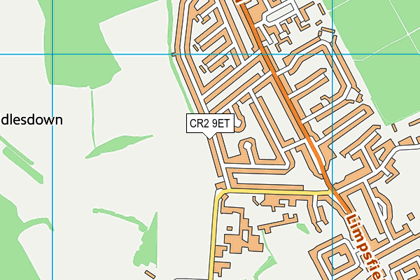 CR2 9ET map - OS VectorMap District (Ordnance Survey)