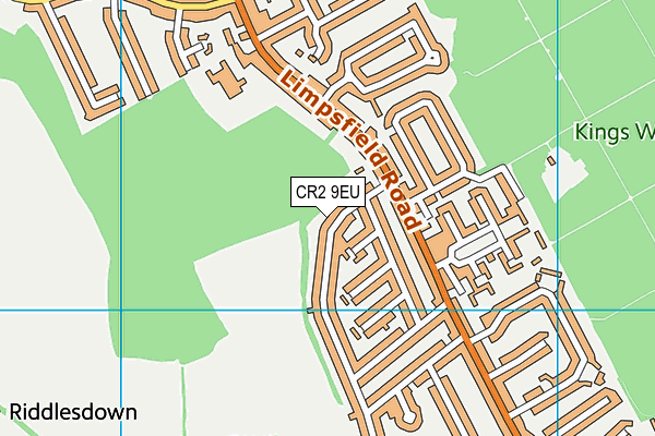 CR2 9EU map - OS VectorMap District (Ordnance Survey)