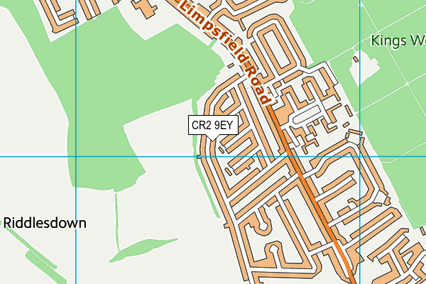 CR2 9EY map - OS VectorMap District (Ordnance Survey)