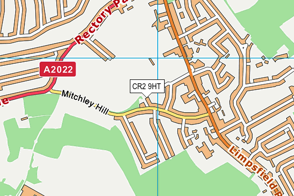 CR2 9HT map - OS VectorMap District (Ordnance Survey)
