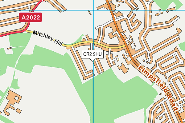 CR2 9HU map - OS VectorMap District (Ordnance Survey)