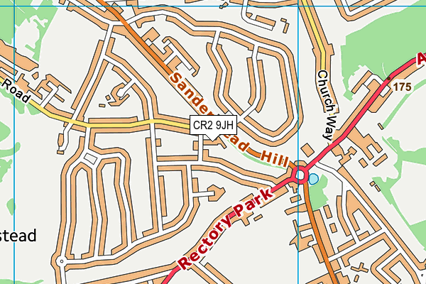 CR2 9JH map - OS VectorMap District (Ordnance Survey)