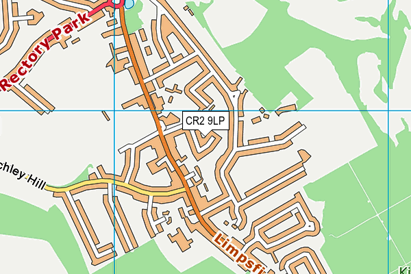 CR2 9LP map - OS VectorMap District (Ordnance Survey)