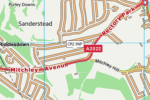 CR2 9NP map - OS VectorMap District (Ordnance Survey)