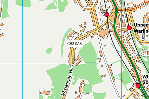 CR3 0AB map - OS VectorMap District (Ordnance Survey)