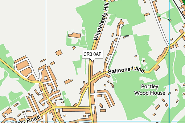 CR3 0AF map - OS VectorMap District (Ordnance Survey)