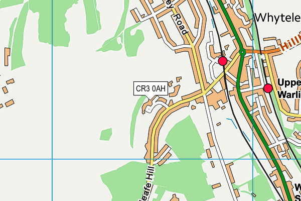 CR3 0AH map - OS VectorMap District (Ordnance Survey)