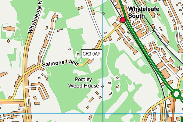 CR3 0AP map - OS VectorMap District (Ordnance Survey)