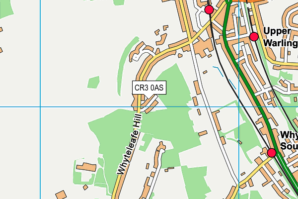 CR3 0AS map - OS VectorMap District (Ordnance Survey)