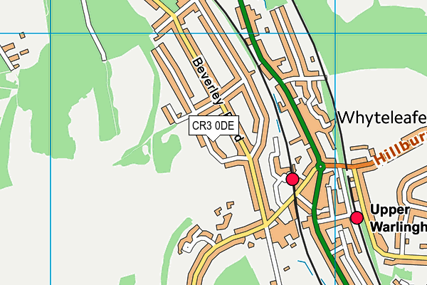 CR3 0DE map - OS VectorMap District (Ordnance Survey)