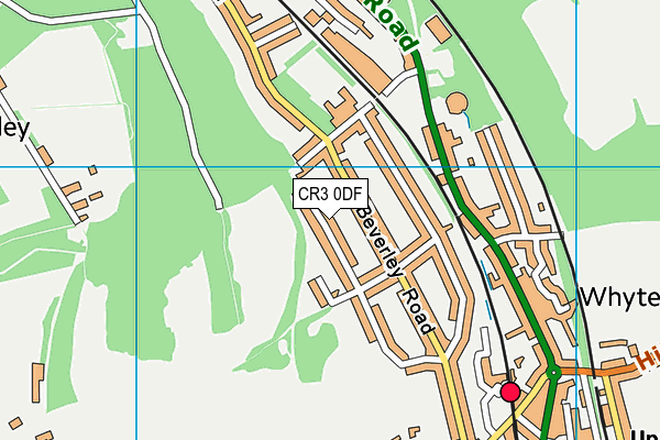 CR3 0DF map - OS VectorMap District (Ordnance Survey)