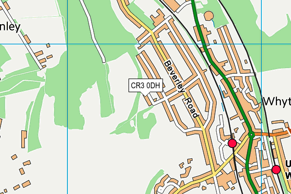 CR3 0DH map - OS VectorMap District (Ordnance Survey)