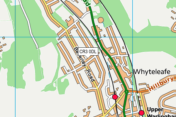 CR3 0DL map - OS VectorMap District (Ordnance Survey)