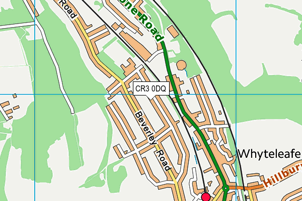 CR3 0DQ map - OS VectorMap District (Ordnance Survey)