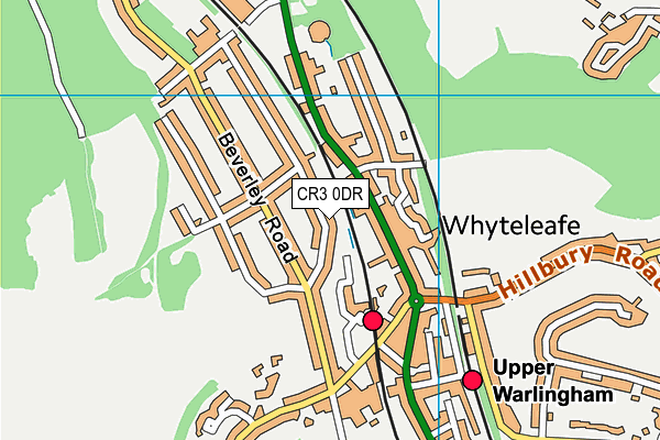 CR3 0DR map - OS VectorMap District (Ordnance Survey)