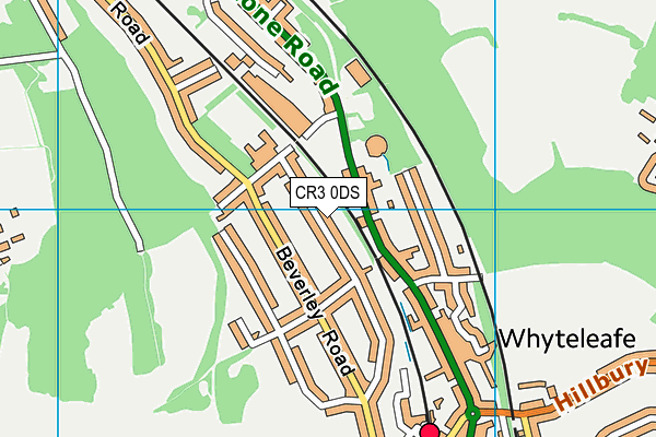 CR3 0DS map - OS VectorMap District (Ordnance Survey)