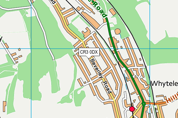 CR3 0DX map - OS VectorMap District (Ordnance Survey)