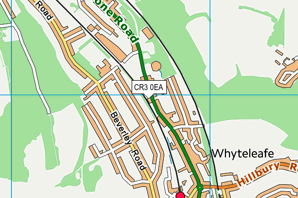 CR3 0EA map - OS VectorMap District (Ordnance Survey)