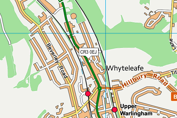 CR3 0EJ map - OS VectorMap District (Ordnance Survey)