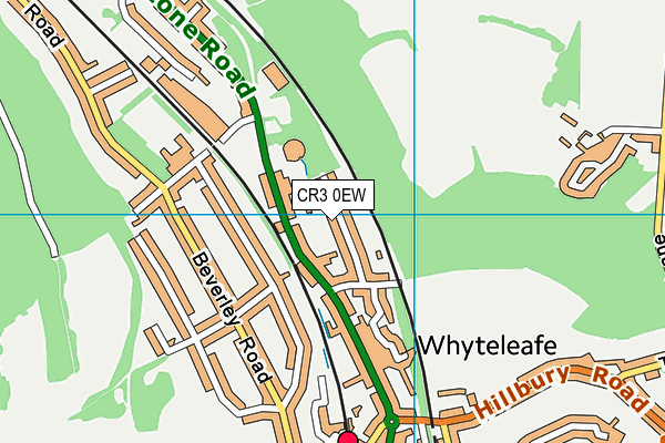 CR3 0EW map - OS VectorMap District (Ordnance Survey)