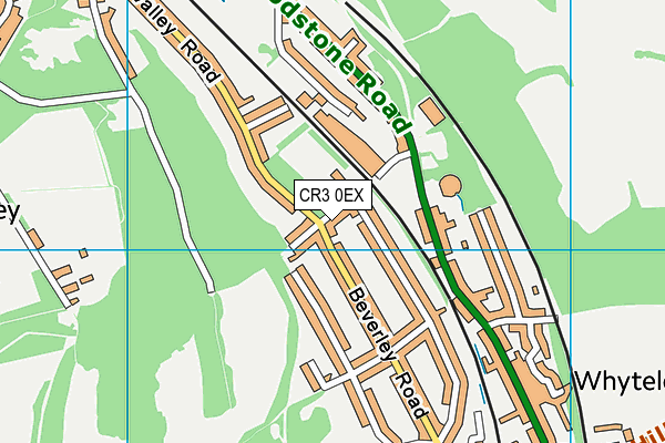 CR3 0EX map - OS VectorMap District (Ordnance Survey)