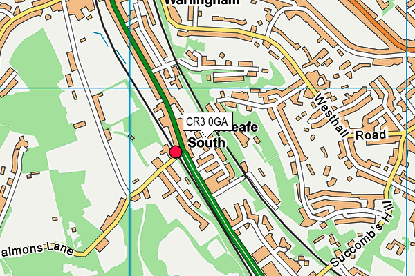 CR3 0GA map - OS VectorMap District (Ordnance Survey)