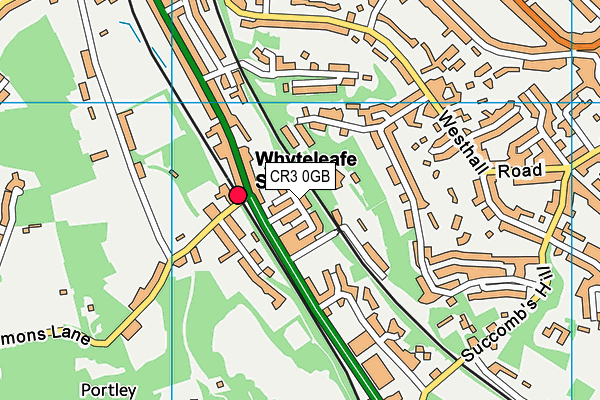 CR3 0GB map - OS VectorMap District (Ordnance Survey)