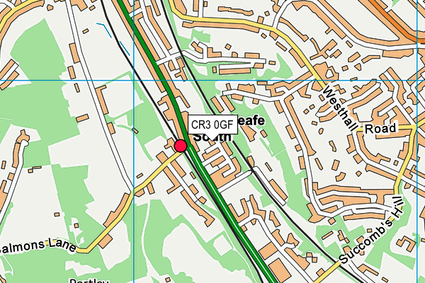 CR3 0GF map - OS VectorMap District (Ordnance Survey)