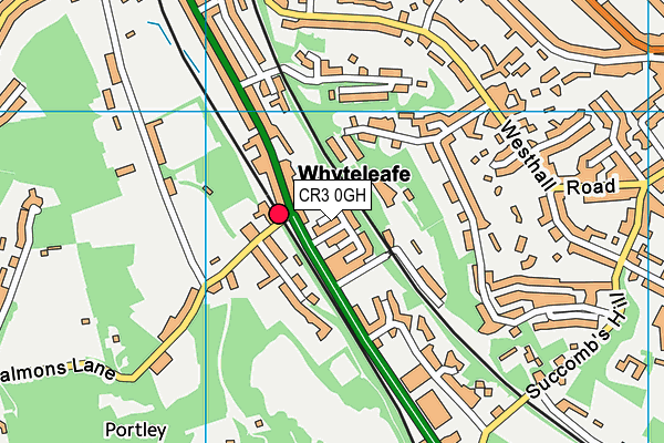 CR3 0GH map - OS VectorMap District (Ordnance Survey)