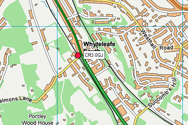 CR3 0GJ map - OS VectorMap District (Ordnance Survey)