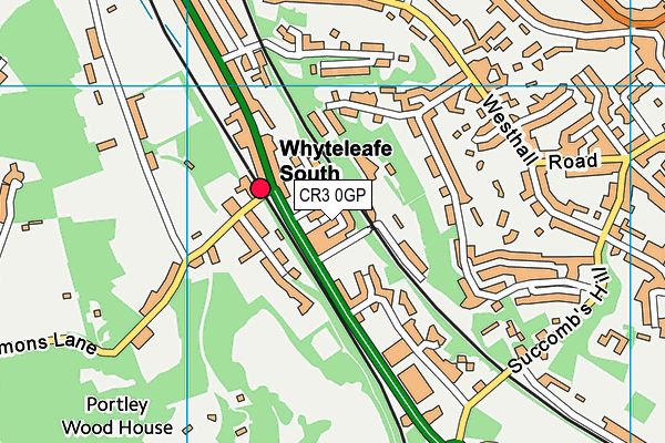 CR3 0GP map - OS VectorMap District (Ordnance Survey)