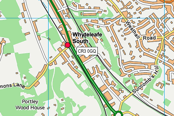 CR3 0GQ map - OS VectorMap District (Ordnance Survey)